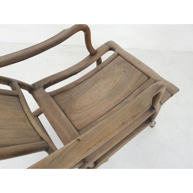 19th-Century Chinese Moon Gazer Lounge Chair For Sale - Image 10 of 18