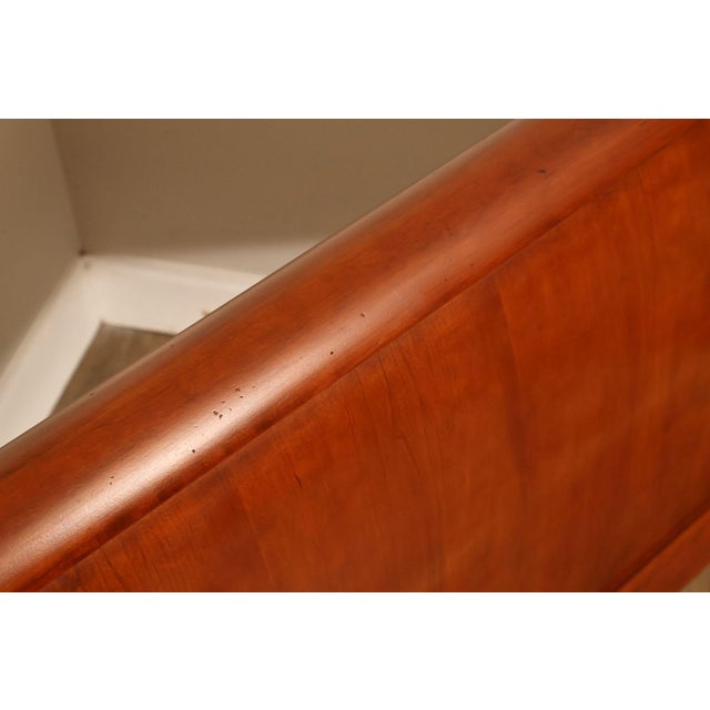 Ethan Allen Medallion Collection Cherry Queen Sleigh Bed For Sale - Image 14 of 18
