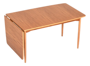 Drop-Leaf Dining Table in Beach and Teak by Hans J. Wegner, Denmark, 1950s