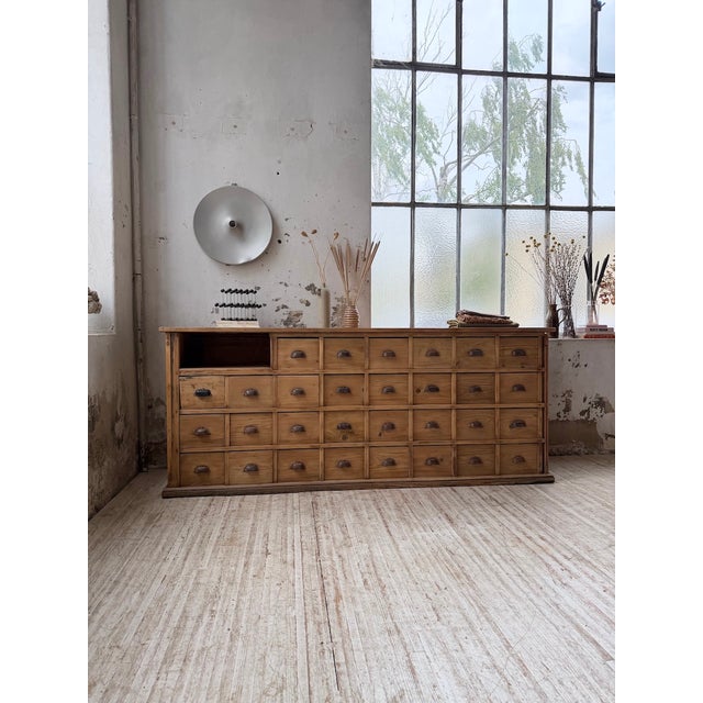 Pine Workshop Cabinet, 1950s For Sale - Image 3 of 18