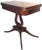 American Late 1930s Vintage Lexington Chair Company Mahogany Veneer Lyre Flip-Top Game Table For Sale - Image 3 of 18