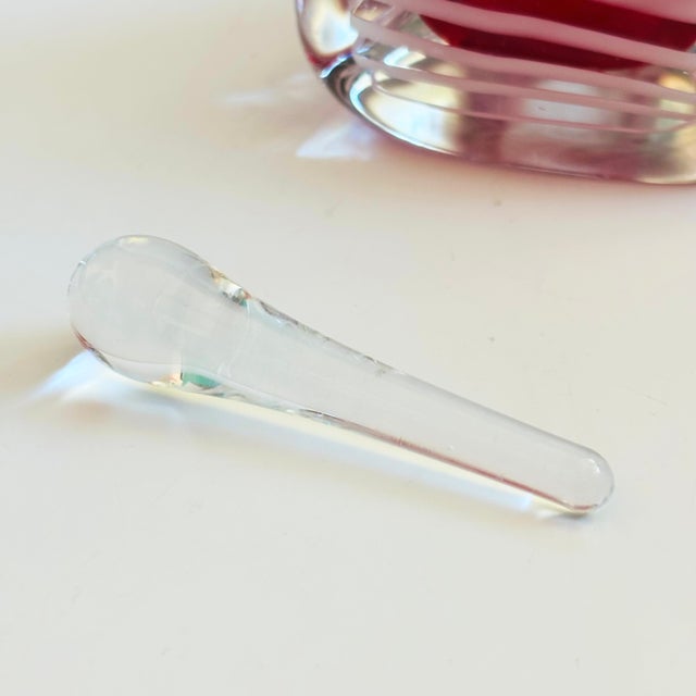 Art Glass Perfume Bottle With Dauber For Sale - Image 11 of 13