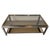 Metal Large Tri-Metal 2-Tiered Coffee Table, 1970s For Sale - Image 7 of 7