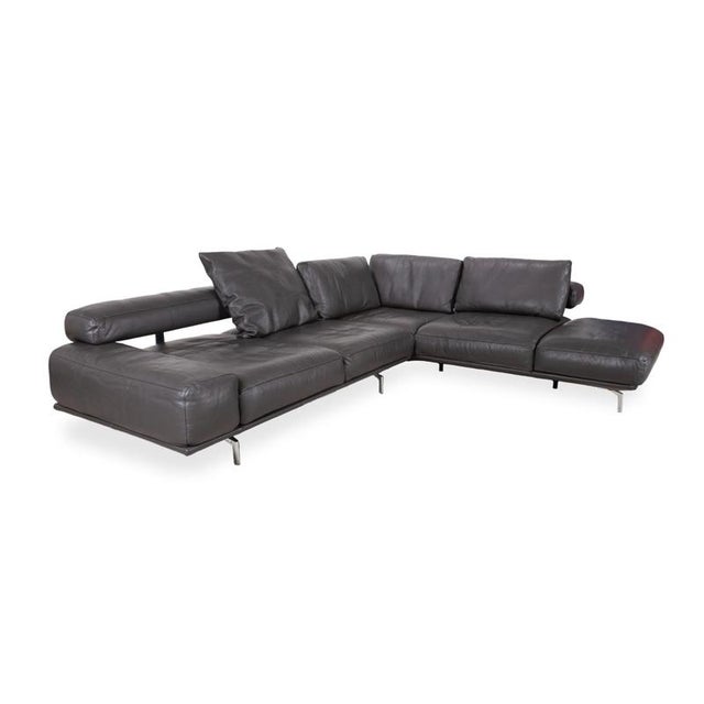 Modern Shine Leather Corner Sofa from Ewald Schillig For Sale - Image 3 of 18
