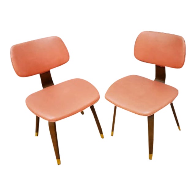 Mid Century Modern Bentwood Accent Side Chairs for Thonet - Pair For Sale