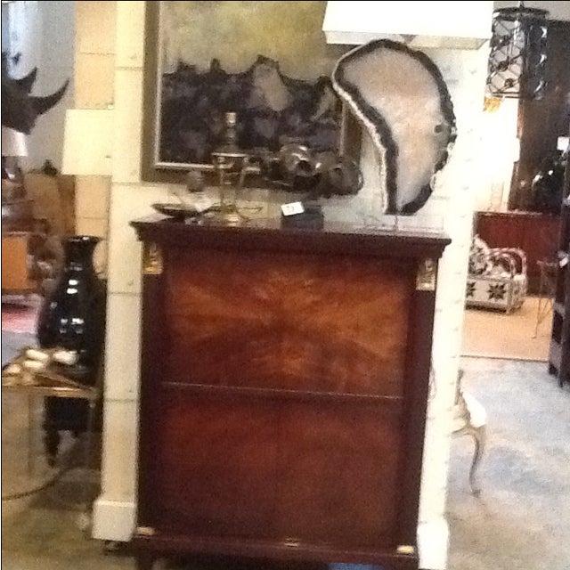 1940s Vintage Egyptian Revival Drop Front Desk For Sale - Image 7 of 7