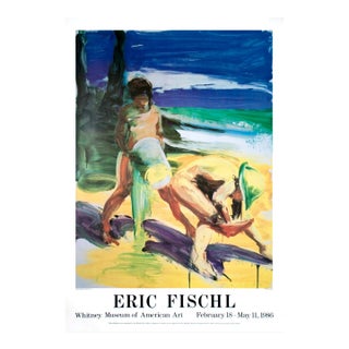 1986 Eric Fischl 'Untitled' Contemporary Multicolor,Yellow,Green USA Offset Lithograph For Sale