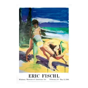 1986 Eric Fischl 'Untitled' Contemporary Multicolor,Yellow,Green USA Offset Lithograph