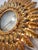 Metal Large Spanish Sunburst Flush Mount in Gilt Metal with Support, 1950 For Sale - Image 7 of 10