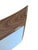Mid Century Modern Light Fixture Faux Bois Glass Cover Shade Made by MOE Lighting Meant to use with a semi flush mount...