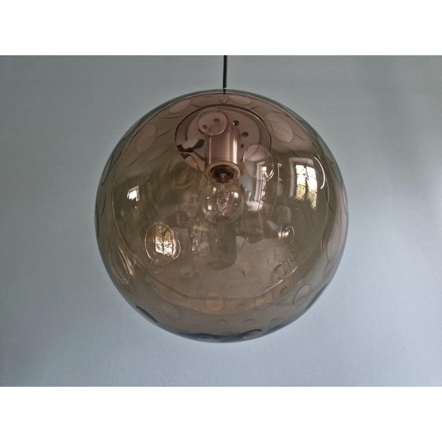 Space Age Honeycomb Smoked Glass Pendant Light from Raak Amsterdam, 1970s For Sale - Image 3 of 12