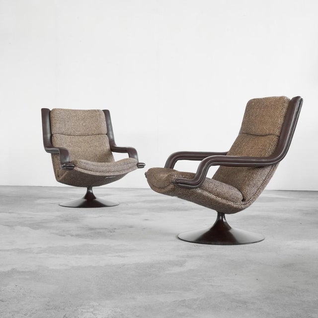 F152 Lounge Chairs and Ottoman attributed to Geoffrey Harcourt for Artifort, 1975, Set of 3 For Sale - Image 17 of 18
