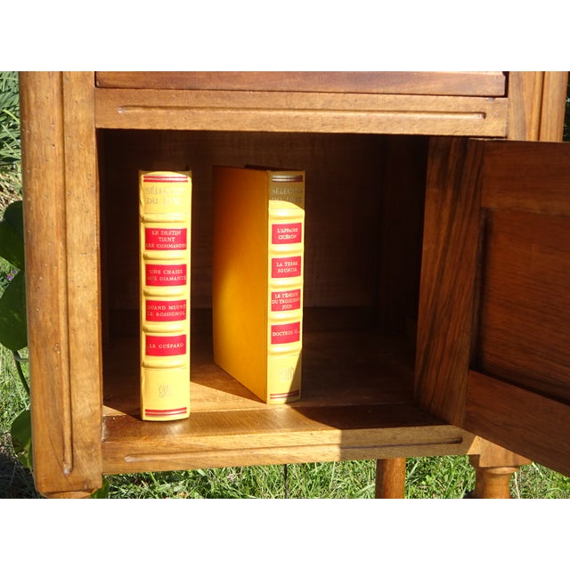 Louis XVI Bedside Table in Walnut and Marble For Sale - Image 15 of 18