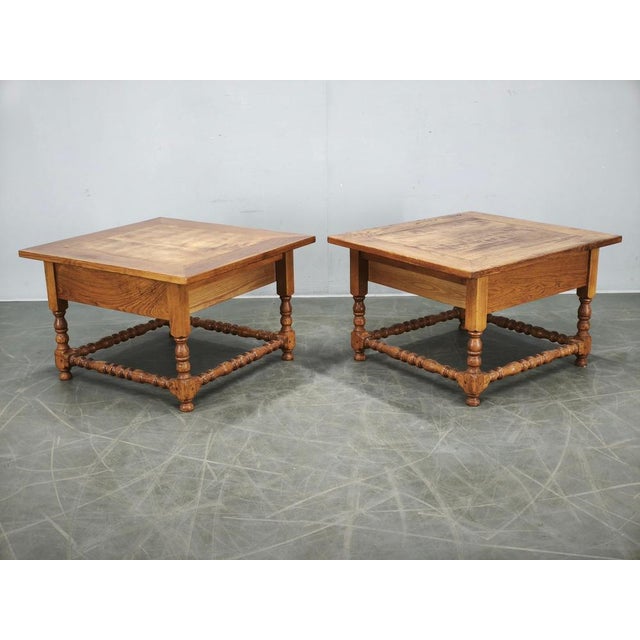 Large European Oak Nightstands, 1980s, Set of 2 For Sale - Image 18 of 18