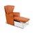Unus Leather Chrome Armchair in Brown Cognac wirh Manual Function from FSM For Sale - Image 4 of 18