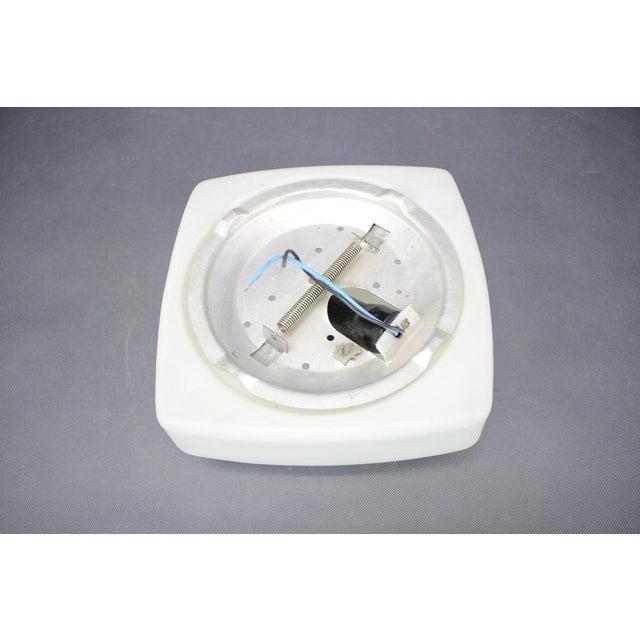 1960s Mid-Century Czechoslovak Milk Glass Ceiling Light, 1960s For Sale - Image 5 of 10