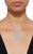 Modern 3.6 Ct Diamond 3 Heart Pendant or Necklace 18 K White Gold With 14 K Gold Chain For Sale - Image 3 of 8
