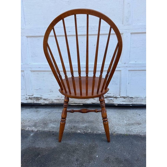 Vintage Ethan Allen Early American Classical Style Maple Dining Chairs For Sale In Washington DC - Image 6 of 15