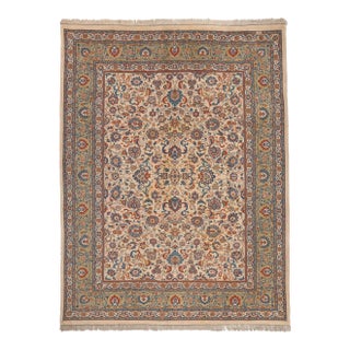 Late 20th Century Vintage Indian Tabriz Rug - 09'00 X 12'00 For Sale