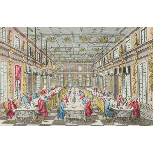 Salle Des Festins De Versailles - Original Etching Late 18° Century Late 18th Century For Sale