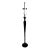 Baker Modern Black Faux Plaster Firenze Floor Lamp For Sale