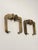 Two pairs of brass door handles designed by Ilmari Tapiovaara. The door handles have the manufacturer's stamp EXO. In good...