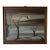 1969 Vintage Geho Surrealist Landscape Oil Painting, Framed For Sale