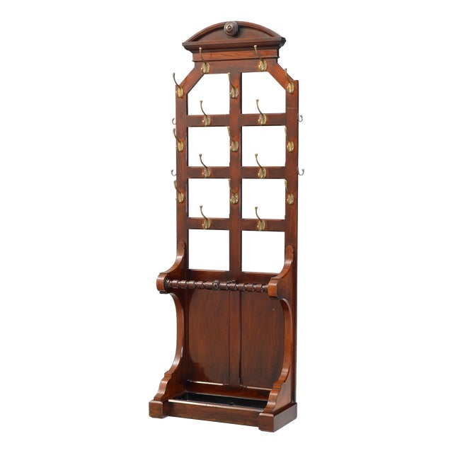 Victorian Mahogany Hallstand, 1890s For Sale
