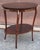 Early 20th C. Refinished French Regency Mahogany Tiered Tea Side Table With Brass Accents For Sale - Image 4 of 13