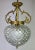 Vintage Ceiling Lamp Made Of Brass And Pressed Crystal Pendant Chandelier Amazing Wall or Ceiling Chandelier. A wall-...