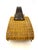 Brown 1960s Mid-Century Rattan Firewood Log Basket With Leather Handle For Sale - Image 8 of 14