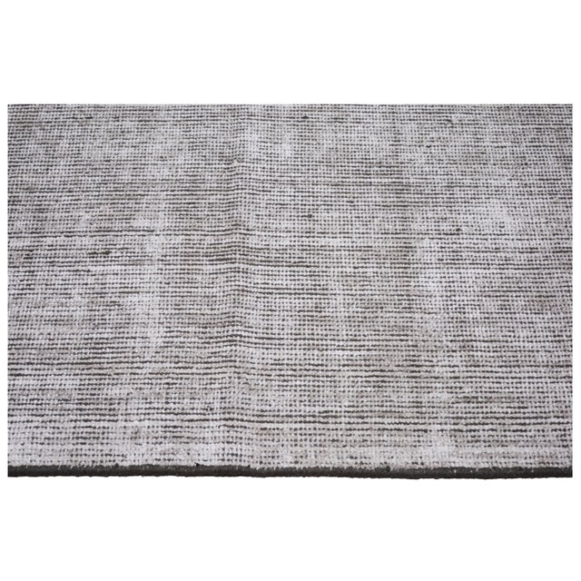 Modern Indian Handloom Wool/Bamboo Rug, 7'1"x9'9" For Sale - Image 4 of 5
