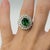 Contemporary Late 20th Century Green Tourmaline Ring, Size 5 For Sale - Image 3 of 4