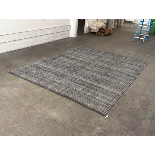 9ft X 12ft Contemporary Woven Wool Area Rug For Sale - Image 4 of 12