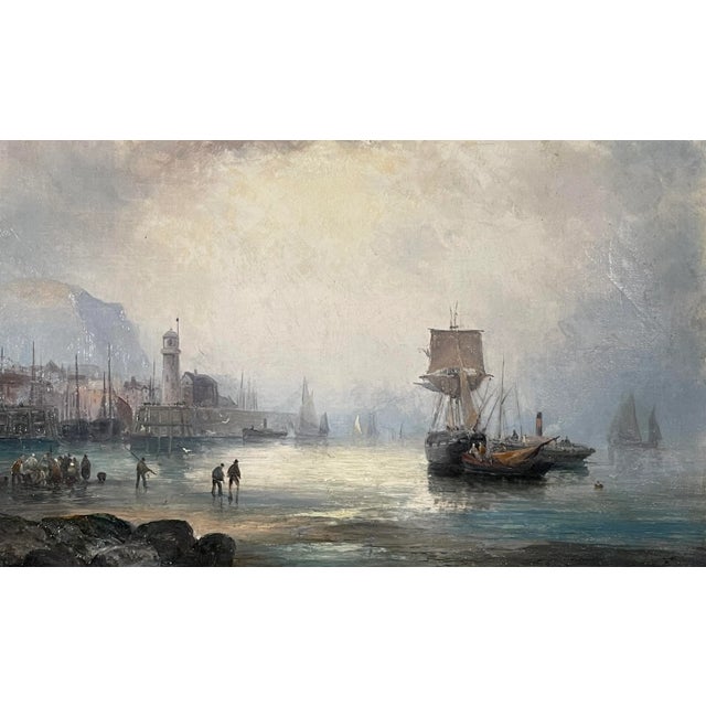 Warren Sheppard, Landscape with Sailboat, 19th Century, Oil on Canvas For Sale - Image 9 of 10