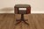 1940's Vintage Pair of Regency Style Mahogany Green Leather Top Pedestal Side Tables For Sale - Image 15 of 18