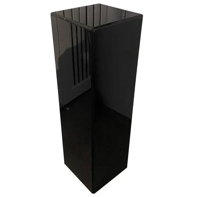 Pedestal Black Lucite 26.5" High For Sale - Image 13 of 13
