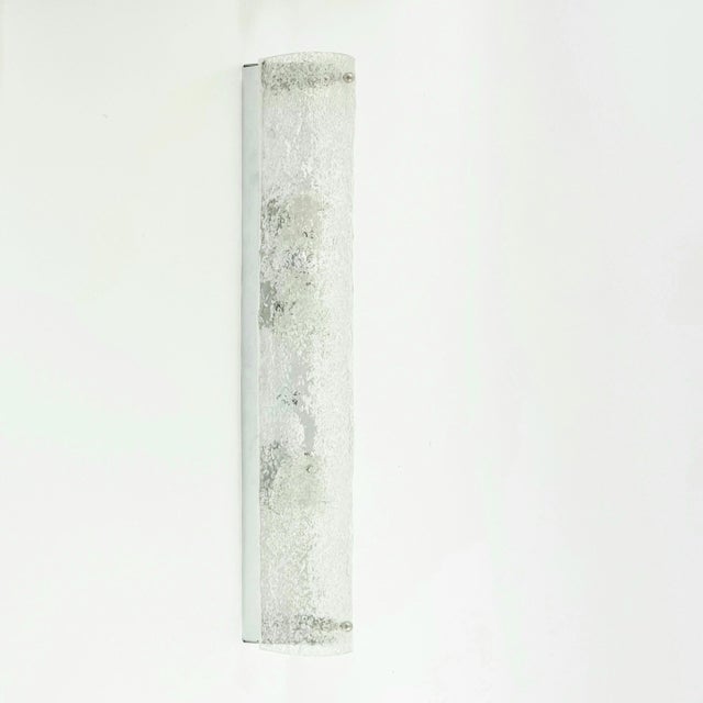 Mid-Century Modern Mid-Century Tubular Murano Glass Wall Light from Hillebrand, Germany, 1970s For Sale - Image 3 of 13
