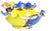 Colorful Contemporary Mexican Pottery Serving Bowl Set, 1 Large + 6 Individual For Sale - Image 4 of 9