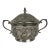 A Persian 84 Silver Handmade Sugar Bowl For Sale