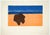 Woodcut by Rockport artist Roger Martin (1925-2015) "Pebble Beach" woodblock print on thin paper, pencil signed, titled,...