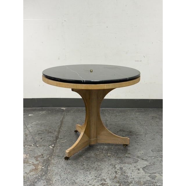 Traditional Bobo Intriguing Objects Regency Style Marble Side Table For Sale - Image 3 of 12