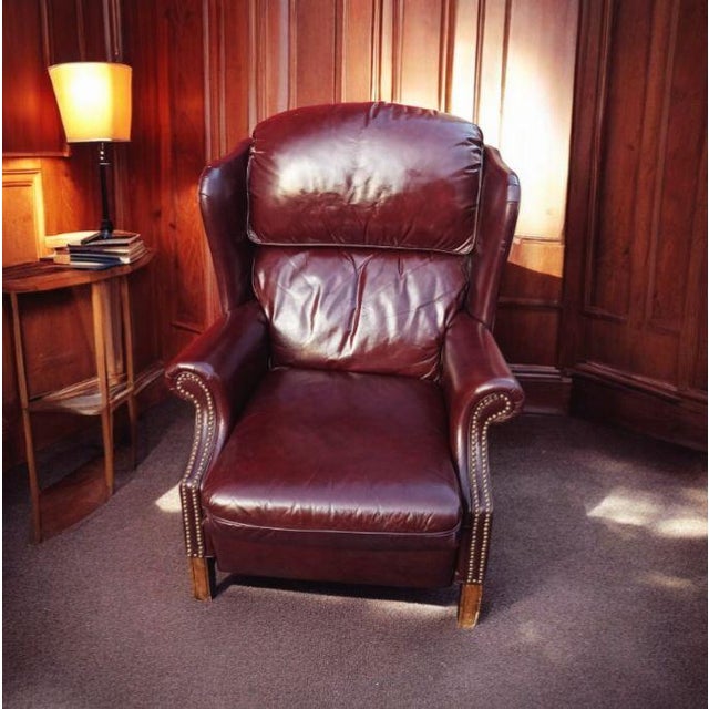 Chippendale Experience the Comfort & Design With the Barcalounger Chippendale Recliner For Sale - Image 3 of 7
