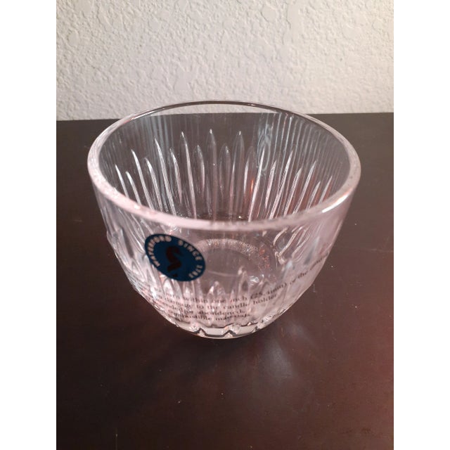 1980s Vintage Waterford Crystal Single Candle Votive Holder For Sale - Image 5 of 5