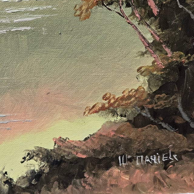 1970s Original Florida Highwaymen Landscape Painting by Willie Daniels For Sale In Tampa - Image 6 of 10