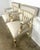 Pair of Italian Neoclassical Style Painted & Parcel Gilt Armchairs C. 1900's For Sale In Los Angeles - Image 6 of 15