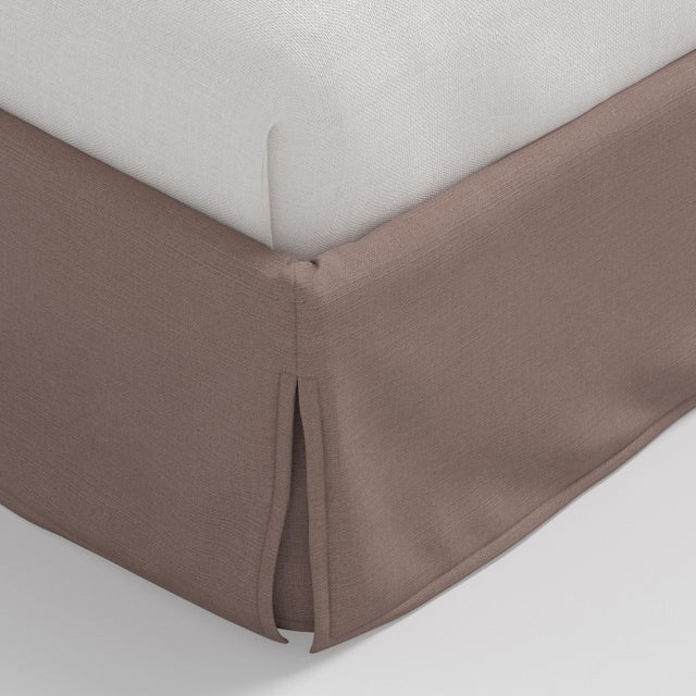 Not Yet Made - Made To Order Stoffer Home x Cloth & Company Maura Slipcover Bed in Classic Linen Mocha - California King For Sale - Image 5 of 6