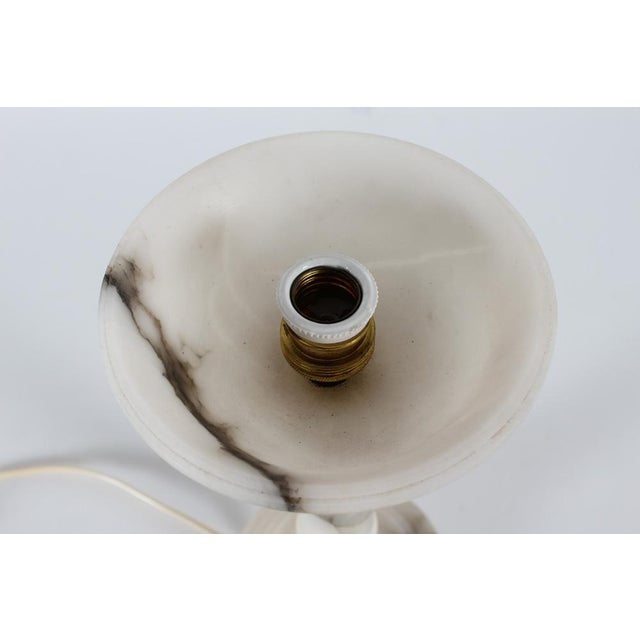 1930s Art Deco Alabaster Table Lamp, 1930s For Sale - Image 5 of 9