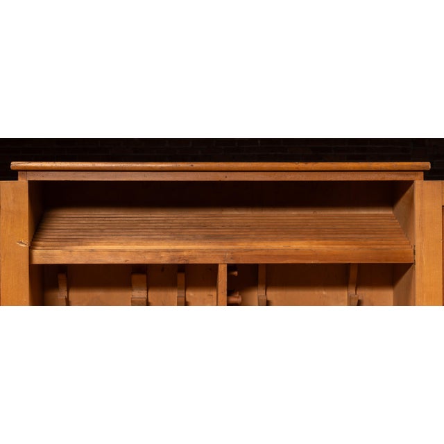Early 20th Century Antique Birch Machine Tooling Cabinet For Sale - Image 5 of 15
