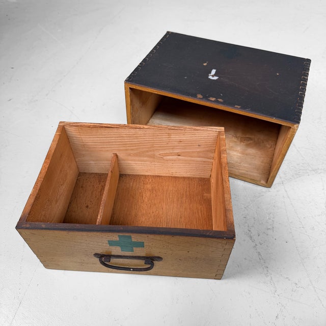 Japanese Kusuri-Bako Apothecary Box with Drawer, 1970s For Sale - Image 6 of 10
